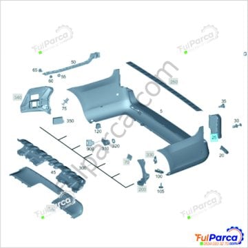Vito W447 Stop Alt Bakaliti/Köşe Bakalit- Arka Köşe Kaplama SAĞ  Kapak