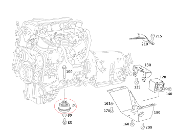Vito W639,Viano  Motor Kulağı-Motor Takozu Ön