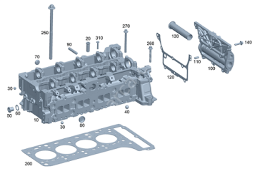 Sprinter W906/W907/W910/Vito W639/W447 651 Motor Silindir Kapağı