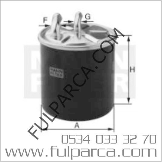 Mercedes W179 A180 Cdı Mazot Flitresi