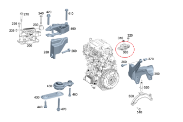 Vito W447 622 Reno Motor Şanzuman Takozu/Şanzuman Kulağı
