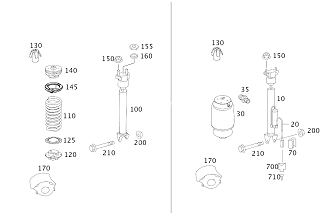 Mercedes W164 ML320Cdı Arka Amortisör