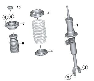 Bmw 5 Seri F10 Amortisör Takozu Ön Üst