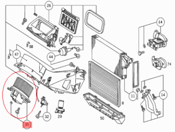 Vito W638 601/611 Motor Kalorifer Fan Motoru