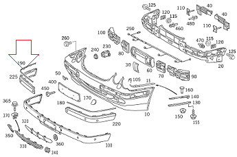 Mercedes W210 Ön Tampon Nikelajı SAĞ
