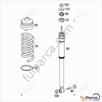 Mercedes E Glass W211 320 CDI Arka Helezon Yay