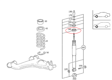 Mercedes E Class W211 320 CDI Lastik Takoz Arka