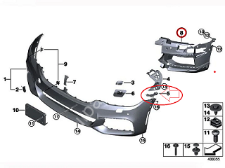 Bmw G30 Ön Tampon Braketi SAĞ
