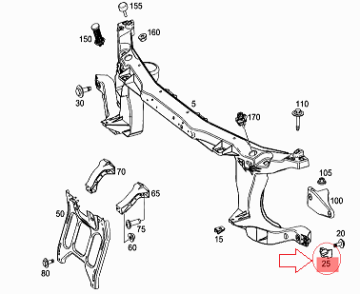 Vito W447 Ön Tampon Ayağı/Tampon Bakaliti/Montaj Ayağı