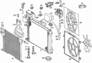 Vito W638 Klima Fan Davlumbazı