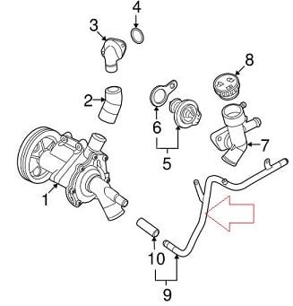 Mini Cooper R50/R52 Su Borusu/Su Hortumu