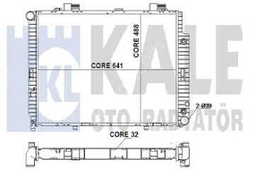 Mercedes W210/E200 Kompresörlü 611 Motor Su Radyatörü 640*485