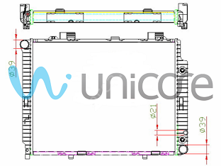 Mercedes E Seri W210 111 Motor Su Radyatörü/Kompresör