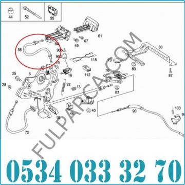 Vito W639/Viano/W447 El Fren Teli/El Fren Halatı