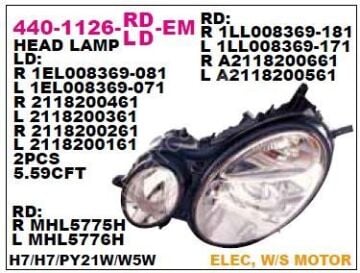 Mercedes W211 Ön Far Lambası Eski Model SAĞ