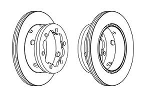 Sprinter W901/W902/W903/W904/Lt 28 Arka Fren Diski/Fren Aynası/Çit Teker Arka Disk