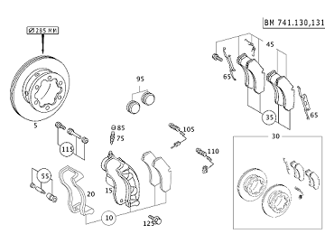 Sprinter W901/W902/W903/W904/Lt 28 Arka Fren Diski/Fren Aynası/Çit Teker Arka Disk