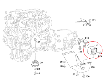 Vito W639/Viano/Sprinter 646 Motor Şanzuman Kulağı/Şanzuman Takozu