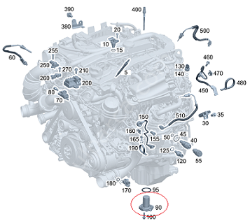 Mercedes W212 E 250 BlueTEC 4MATIC 651 Motor Yağ Seviye Müşürü